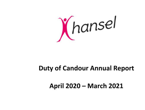 Duty of Candour Report 2021