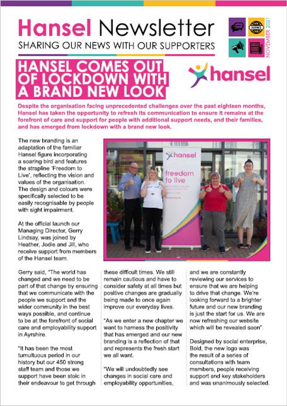 Hansel Newsletter November 2021