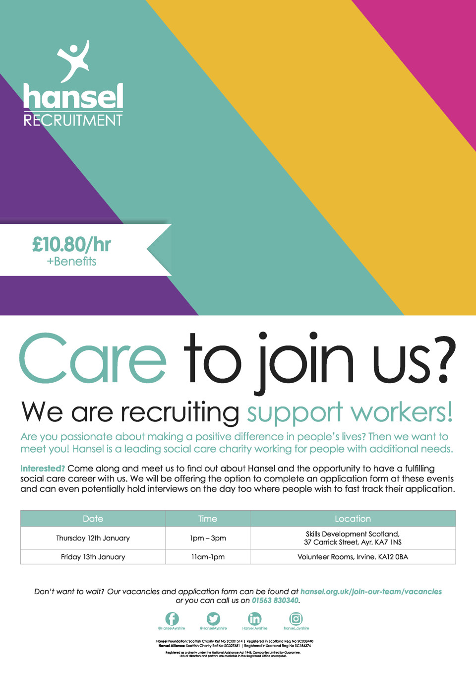 Find out more about working at Hansel at our January recruitment events 