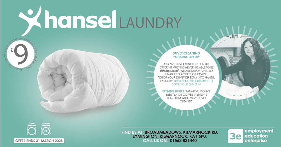Duvet Cleaning Special Offer at the Hansel Laundry