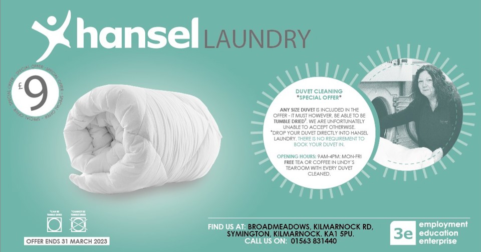 Duvet Cleaning Special Offer at the Hansel Laundry