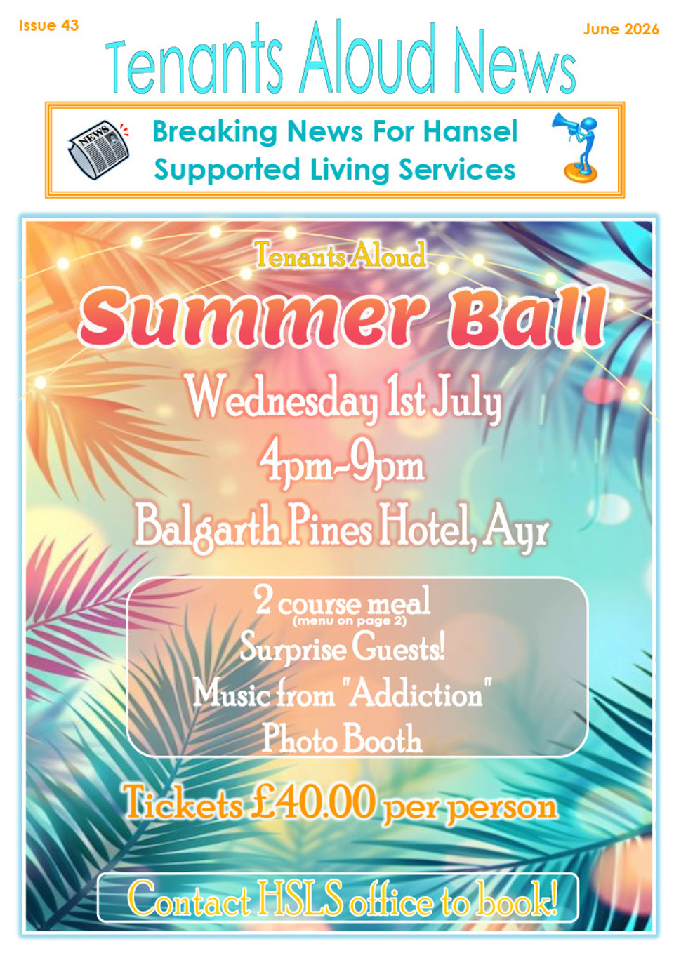 Tenants Aloud Newsletter - June 2026